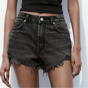 Black Denim Women's Shorts